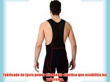 Deporteshera - Ropa ciclismo culotte corto con tirantes y Badana Gel ciclismo