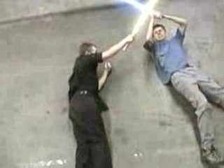 Ryan vs Dorkman lightsaber duel