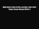 Download BMW R850 R1100 R1150 & R1200C 1993-2005 Clymer Repair Manual M503-3 PDF Online