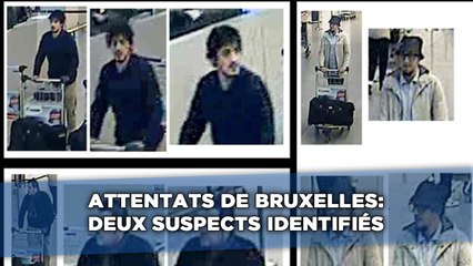 Descargar video: Attentats à Bruxelles: Deux suspects identifiés