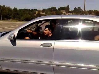Mercedes s 400 CDI Drifting