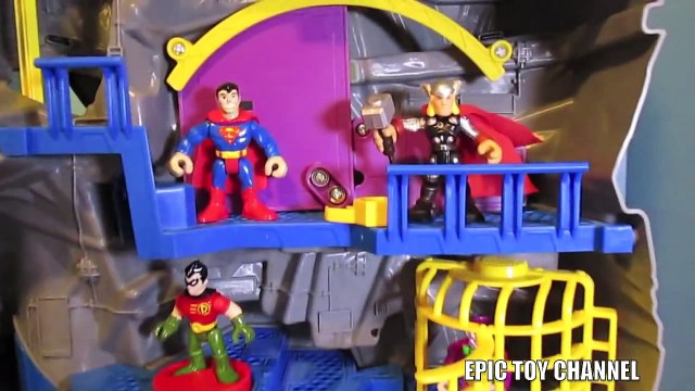 BATMAN [Imaginext] ROBIN, HULK, THOR, SPIDER-MAN, SUPERMAN and Batcastle TOYS