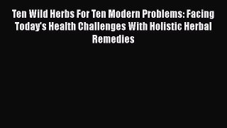 Download Ten Wild Herbs For Ten Modern Problems: Facing Today's Health Challenges With Holistic