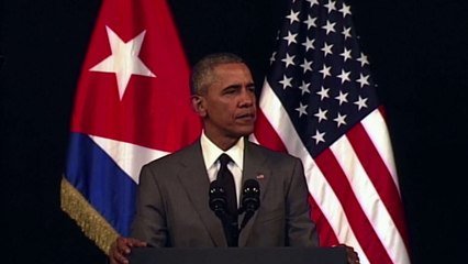 Obama apela a la democracia en Cuba