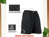 Santic Pantalones Cortos de Ciclismo de Padded Coolmax para Hombres Negro Talla L