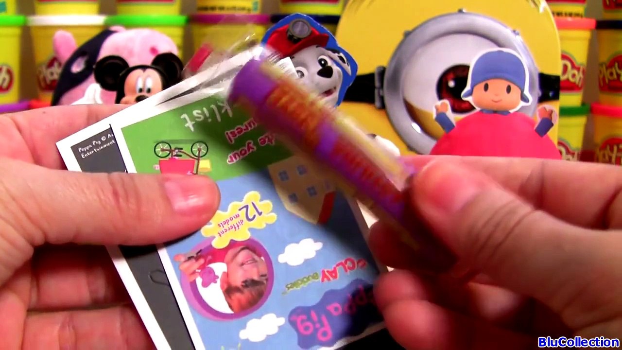 Surprise Mickey Mouse Clubhouse Clay Buddies + POCOYO + Paw Patrol Rescue Marshall Play Do