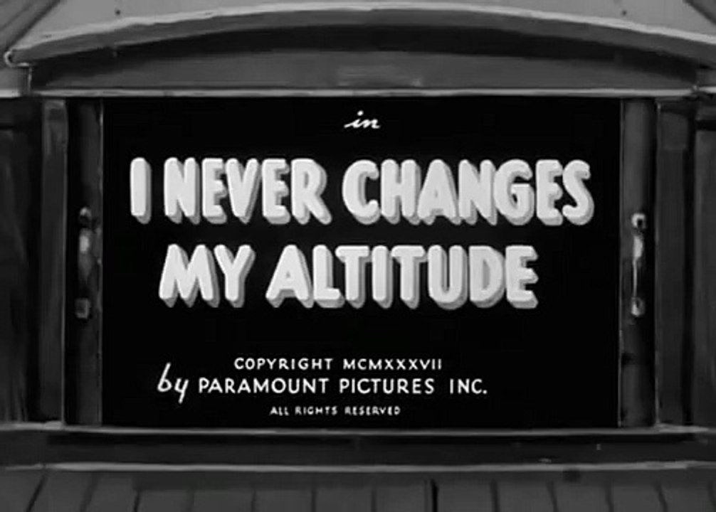 Моряк-Папай Я никогда не меняю координаты / I Never Changes My Altitude - 1937 Детский мультик
