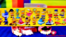 6 Surprise Eggs Unboxing Kinder Surprise Spongebob Minnie Mouse Monsters University Barbie