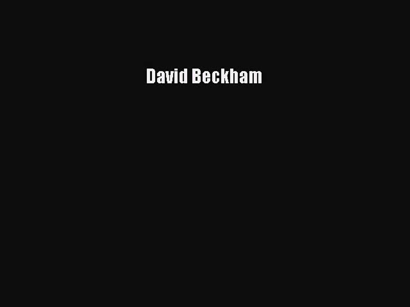 ⁣Read David Beckham Ebook Free