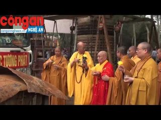 Đúc Đại hồng Chung tại Chùa Đức Hậu (TP Vinh)