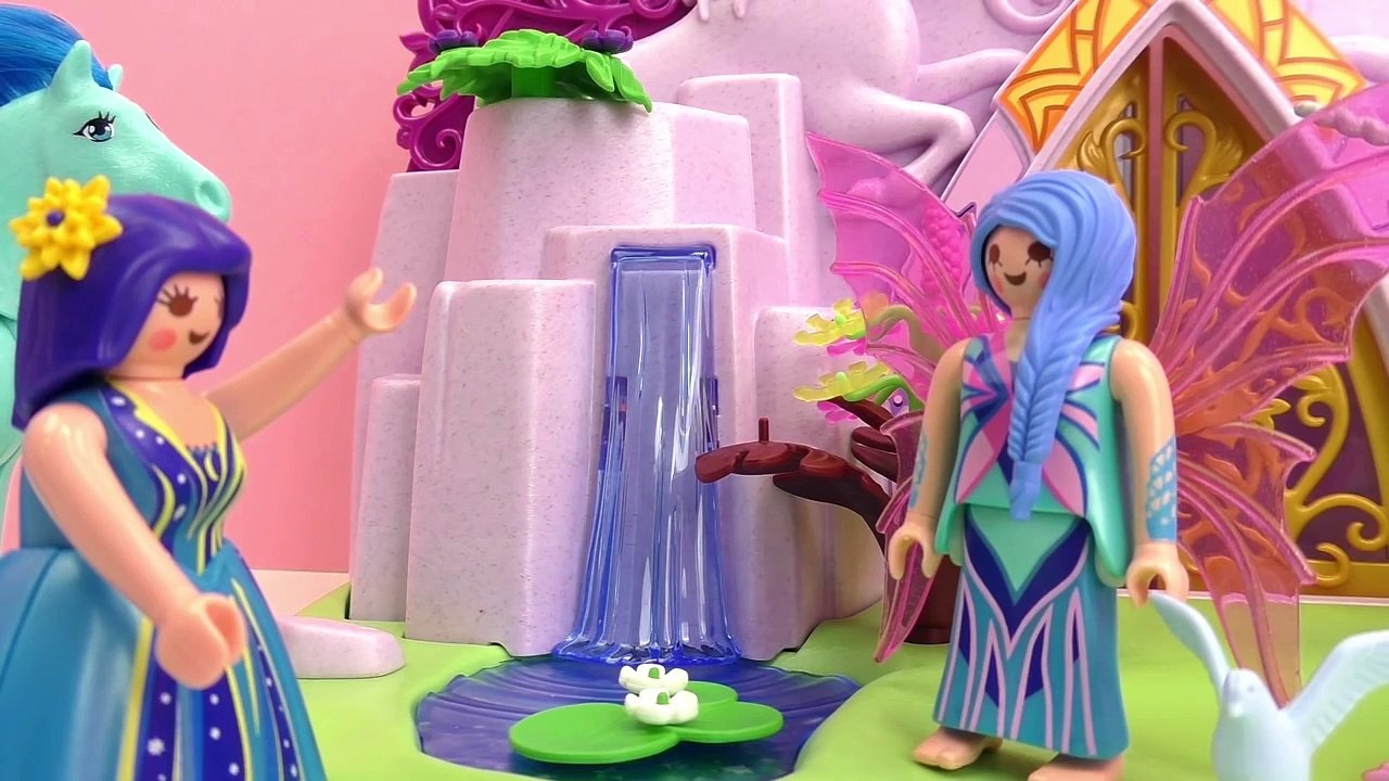 Histoire de licorne Playmobil – Mirabelle montre le bébé de sa licorne à sa sœur Elea | Fr