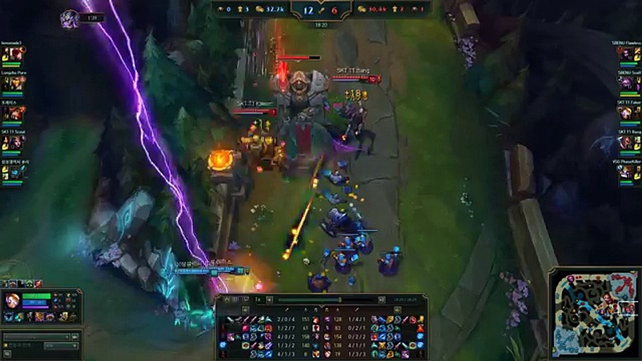 SKT T1 Faker - Blitzcrank with Bang Lucian - KR LOL SoloQ Highlights