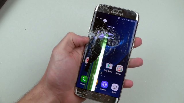Samsung Galaxy S7 Edge Hammer Knife Scratch Test