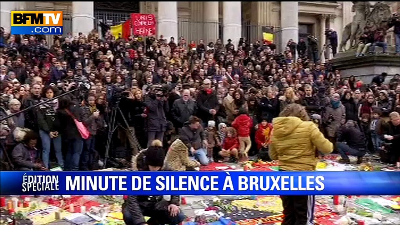 Attentats: minute de silence et applaudissement...