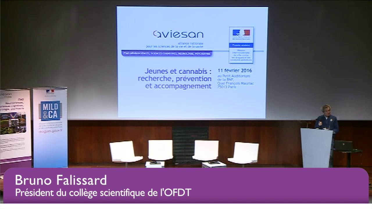 Colloque Jeunes et cannabis 11 février 2016 – Intervention de Bruno Falissard, PhD, Directeur du pôle santé mentale et santé publique (Inserm), Président du collège scientifique de l’Observatoire français des drogues et des toxicomanies