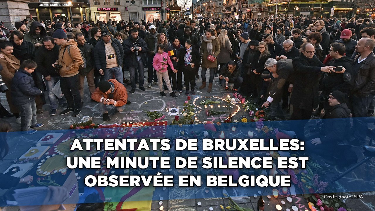Attentats de Bruxelles: Une minute de silence est observée en Belgique