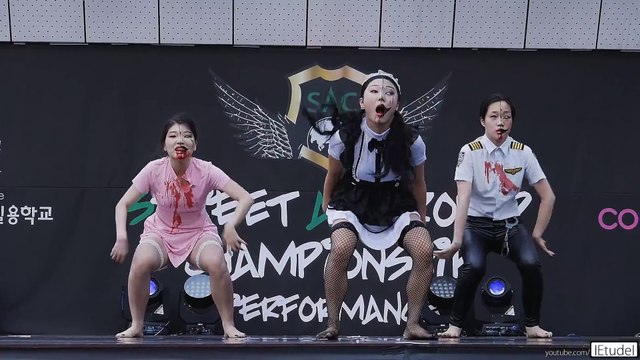 Une danse de jolies Zombies Japonaises sur du Dubstep - Impressionnant