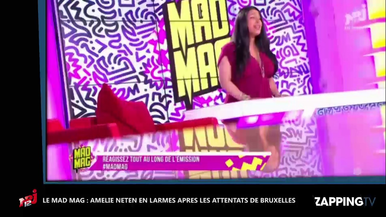 Attentats de Bruxelles - Mad Mag : Amélie Neten en larmes sur le plateau (Vidéo)