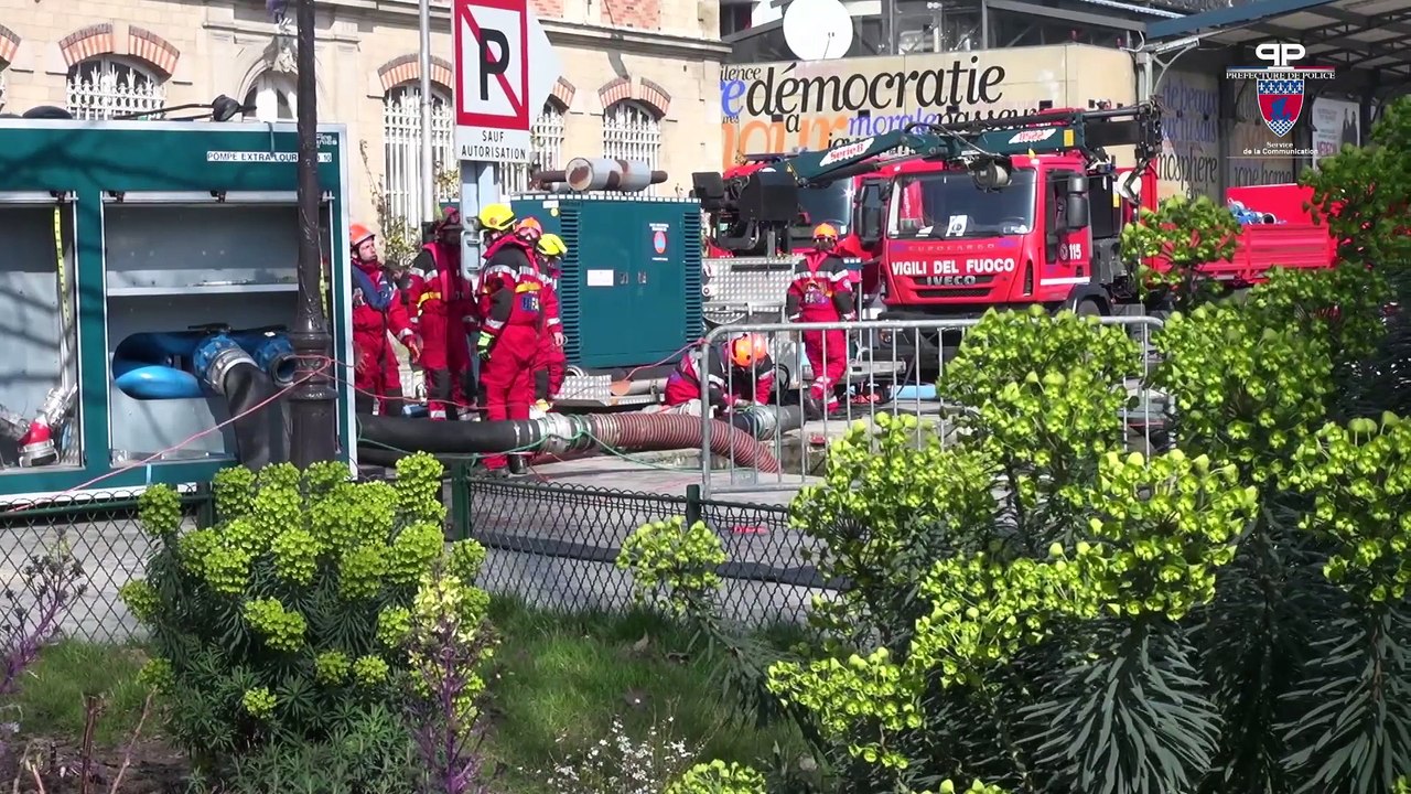 EuSequana2016 – Exercice sur le site de La Villette (Paris 19e)