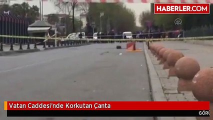 Vatan Caddesi'nde Korkutan Çanta