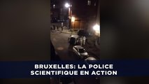 Attentats à Bruxelles: La police scientifique en action