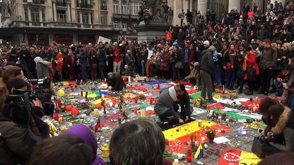 Minute de silence à la Bourse à Bruxelles