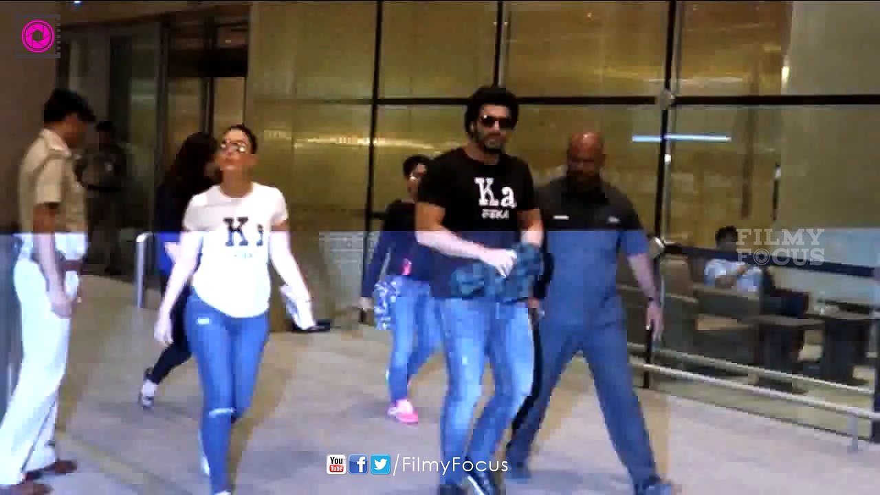 Kareena Kapoor Khan And Arjun Kapoor Promote 'Ki & Ka' On Mumbai Airport