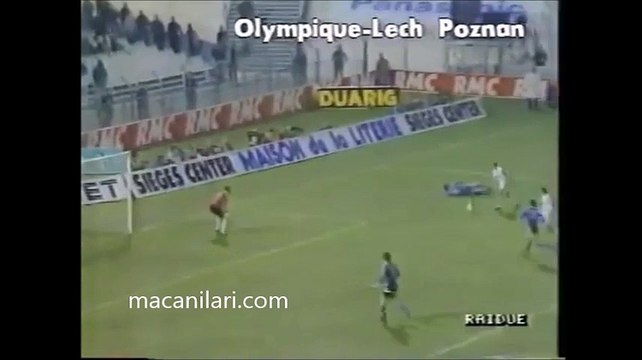 07.11.1990 - 1990-1991 European Champion Clubs' Cup 2nd Round 2nd Leg Olympique Marsilya 6-1 KKS Lech Poznan
