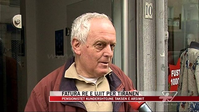 Fatura re e ujit për Tiranën - News, Lajme - Vizion Plus