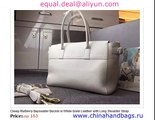 Mulberry Bayswater Buckle in White Real Leather with Long Shoulder Strap Replica for Sale