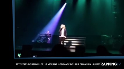 Attentats de Bruxelles : Le vibrant hommage de Lara Fabian en larmes