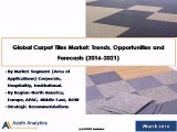 Global Carpet Tiles Market: Trends, Opportunities and Forecasts (2016-2021) - New Reports by Azoth Analytics