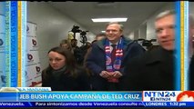 Jeb Bush da su apoyo a Ted Cruz como candidato a la Casa Blanca