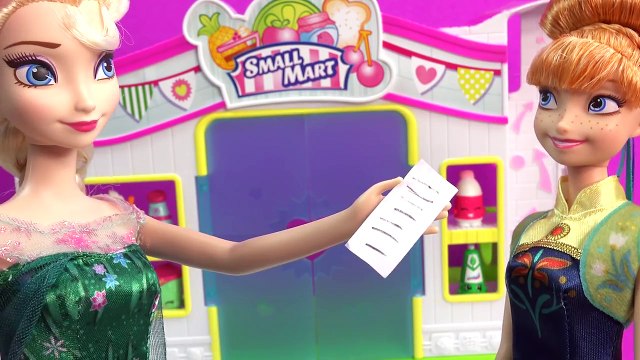 Queen Elsa Shopkins Small Mart Shopping GIANT CART Disney Frozen Fever Princess Anna Doll