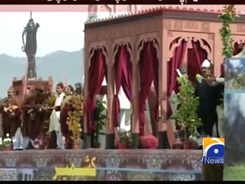 Floats depicting culture of all provinces shown in Pakistan Day Parade -23 March 2016