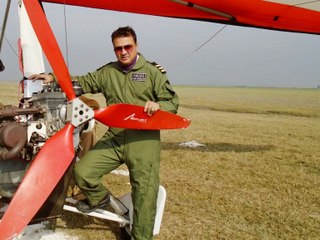 Ultralight flying in Pakistan (KPK) with pilot Amjad Hussain with his friend Capten Sagheer