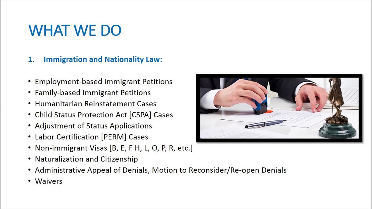 Services offered by  Palacios law firm