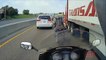 AMAZING Motorcycle ACCIDENT Bike VS Truck Biker Hits Semi 18 Wheeler Motor CRASH Video FAI