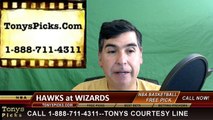 Washington Wizards vs. Atlanta Hawks Free Pick Prediction NBA Pro Basketball Odds Preview 3-23-2016