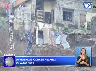 Viviendas a punto de colapsar por fallas de terreno