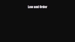 Download ‪Law and Order Ebook Free