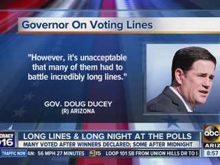 Gov. Ducey demands change after long polling lines