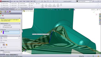 Best OF SolidWorks- Complex Mold Split Using