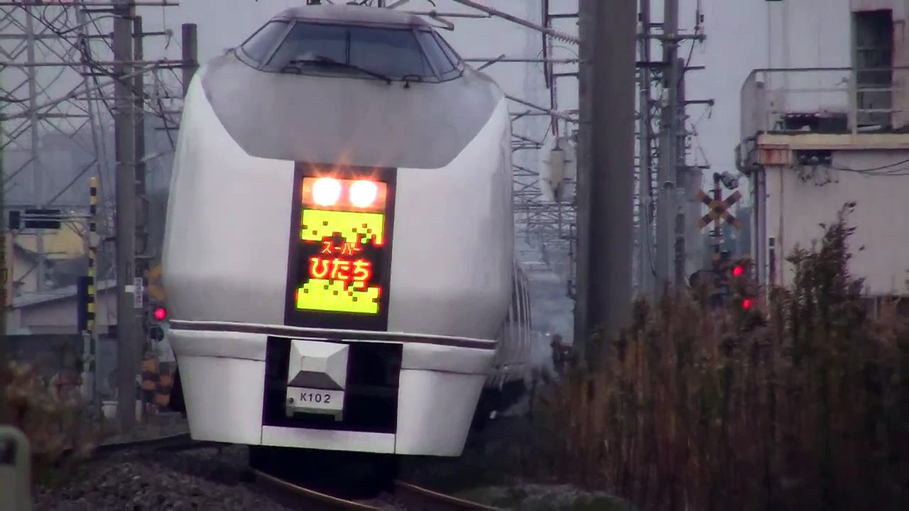 常磐線651系特急スーパーひたち42号 デッドセクション前面LED点灯シーン