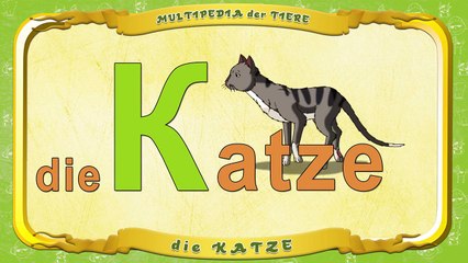 Multipedia der Tiere Buchstabe. K die Katze