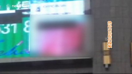 Porn played on giant, public advertising screen by mistake
