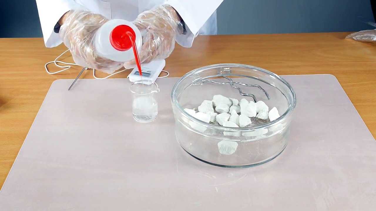 Quicklime and Water Exothermic Reaction