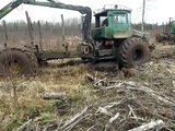 Homemade forwarders stuck in mud, extreme