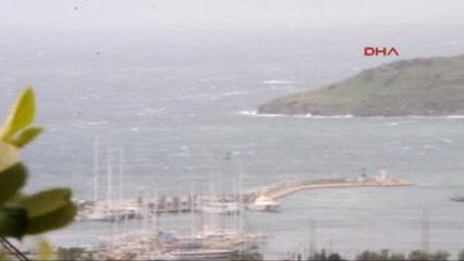 Bodrum'da Rüzgar Hayatı Olumsuz Etkiledi
