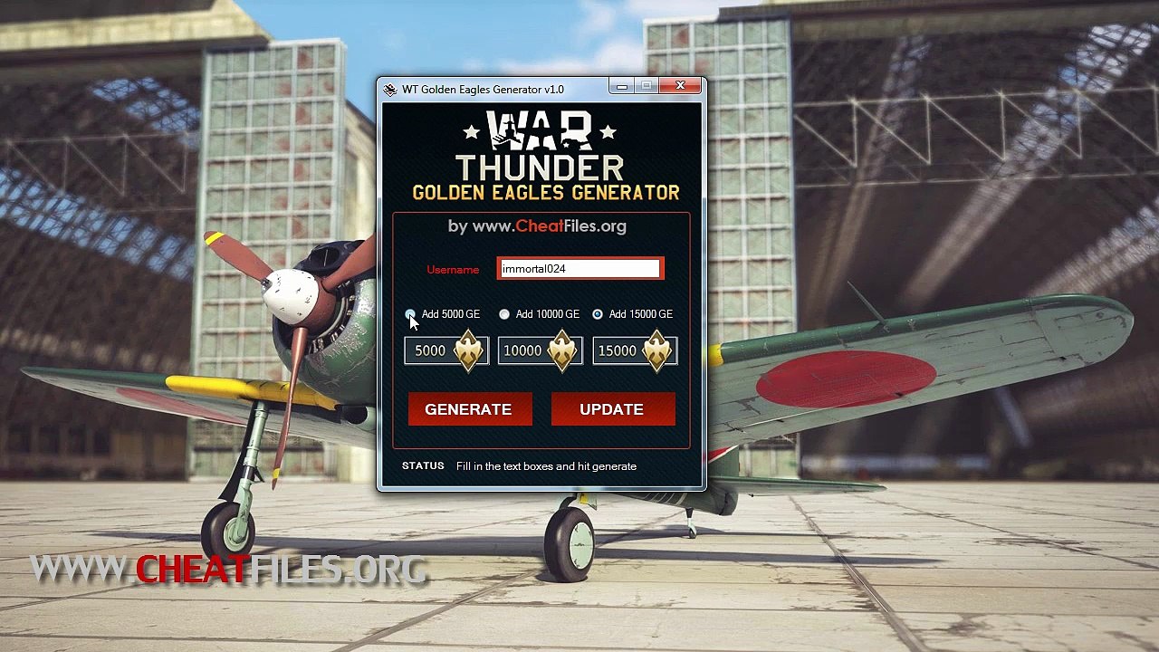 War Thunder Golden Eagles Generator 2016 Proof Video